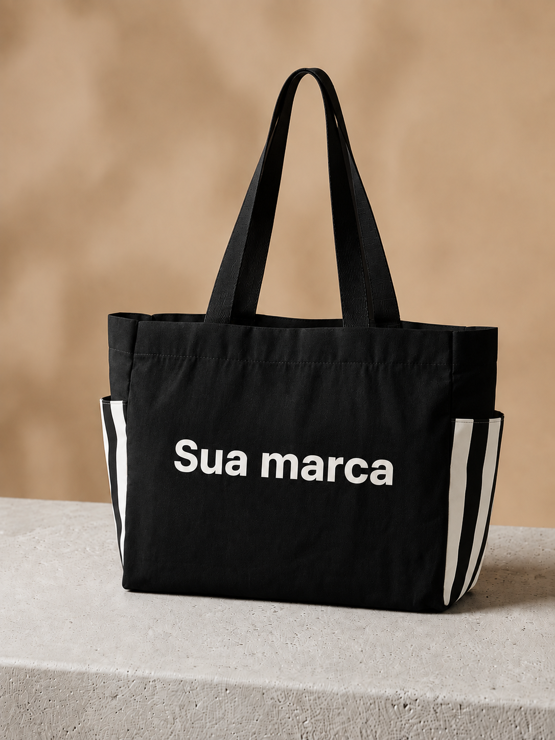 Bolsa de Lona Preta Personalizada
