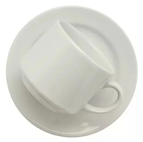 Xícara com Pires de Porcelana 180ml Personalizada