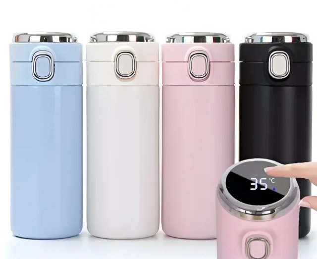 Garrafa Térmica 420ml com Display de Temperatura Personalizada