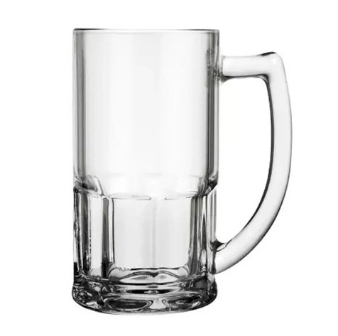 Caneca de Chopp de Vidro 340ml Transparente Personalizada